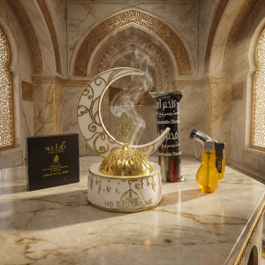 Black Crescent Eid Burner Set