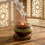 Rustic Glazed Ceramic Bakhoor Burner