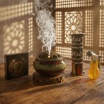 Rustic Glazed Ceramic Bakhoor Burner set