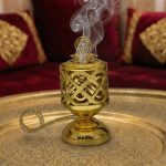 Royal Gold Metal Bakhoor Burner