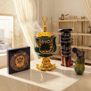 Emerald Crescent Burner Set