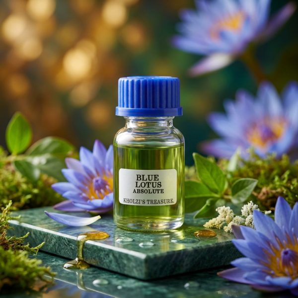 blue lotus absolute perfume oil get from Kholzi's treasure