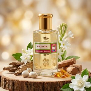 white oudh perfume oil get from kholzi's treasure