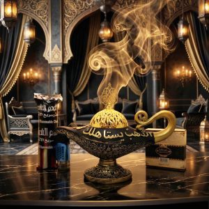 Aladdin Magic Lamp Bakhoor Burner Combo