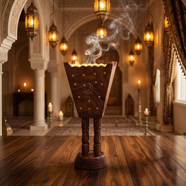 Rustic Wooden Bakhoor Burner
